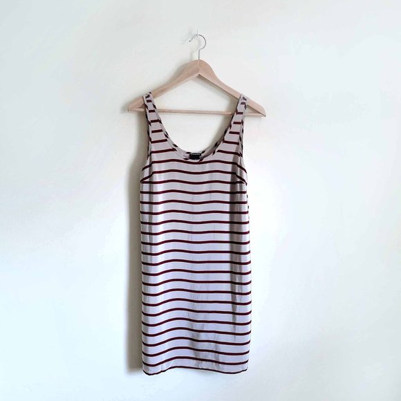 Club Monaco silk striped tank dress - size 2 - Picture 1 of 7